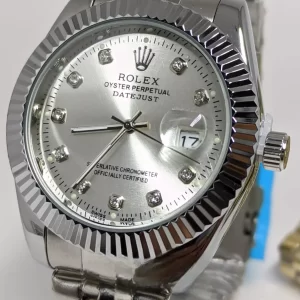 Relógio Rolex Datejust Prata - Linha Ouro (100% Funcional)