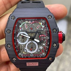 Relógio Richard Miller Preto Premium Gold c/caixa premium 100% Funcional