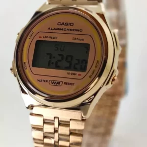 Relógio Casio Vintage rose Redondo a prova d'agua